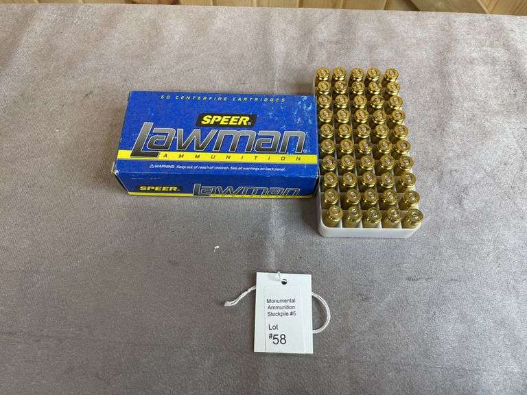 4 Boxes Speer Lawman 125 Gr. TMJ .357 SIG