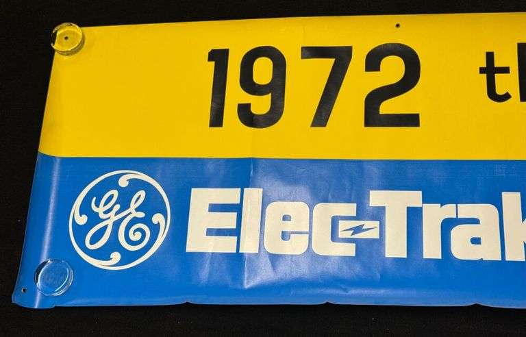 1972 General Electric Elec-Trak “The Electric Year” Banner