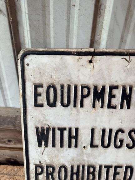 Equipment With Lugs Prohibited
