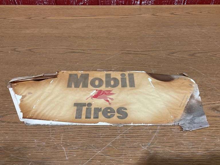 NOS -  Mobil Pegasus Gas Station Tire Display Rack