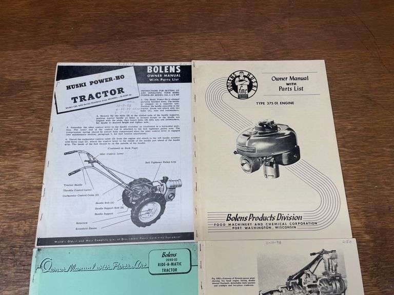 Garden Tractor Literature