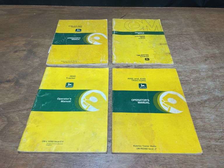 (4) John Deere Tractor Operators Manuals image