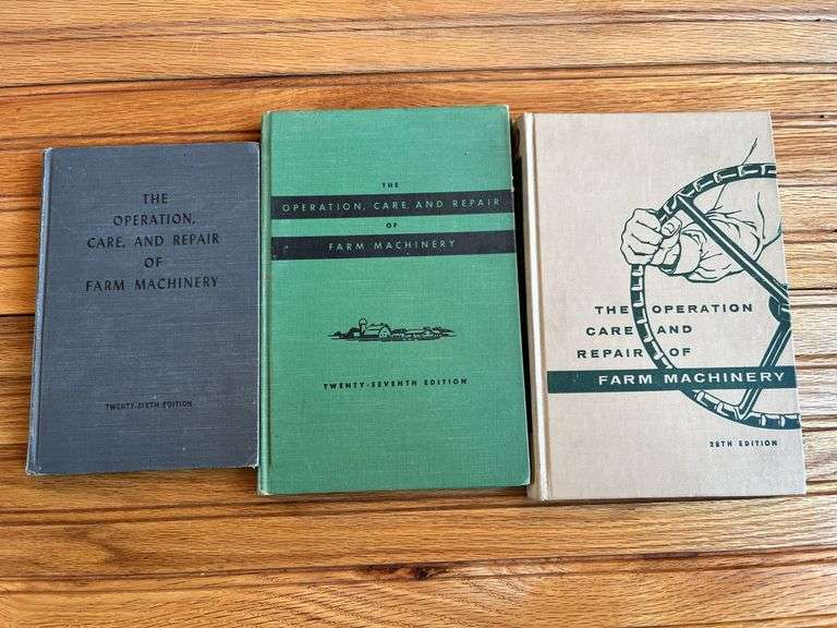 (3) John Deere Operation, Care, + Repair of Farm Machinery Books image