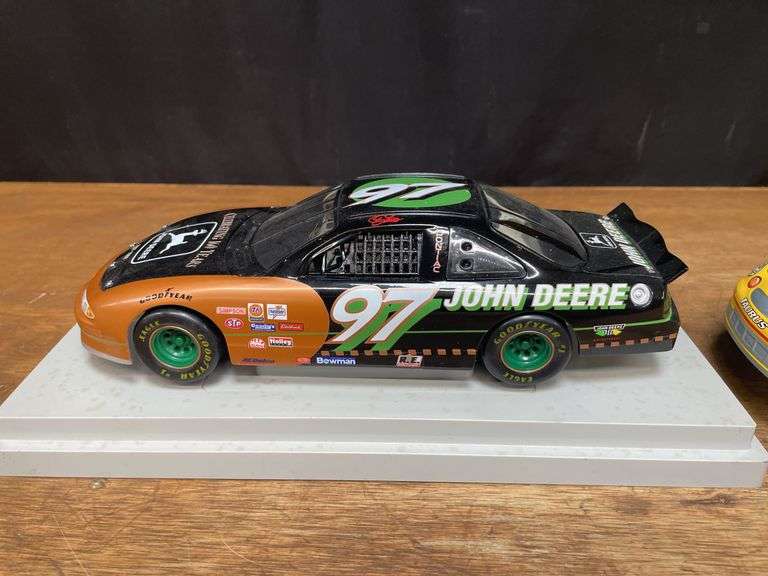 (2) 1/18 John Deere NASCAR