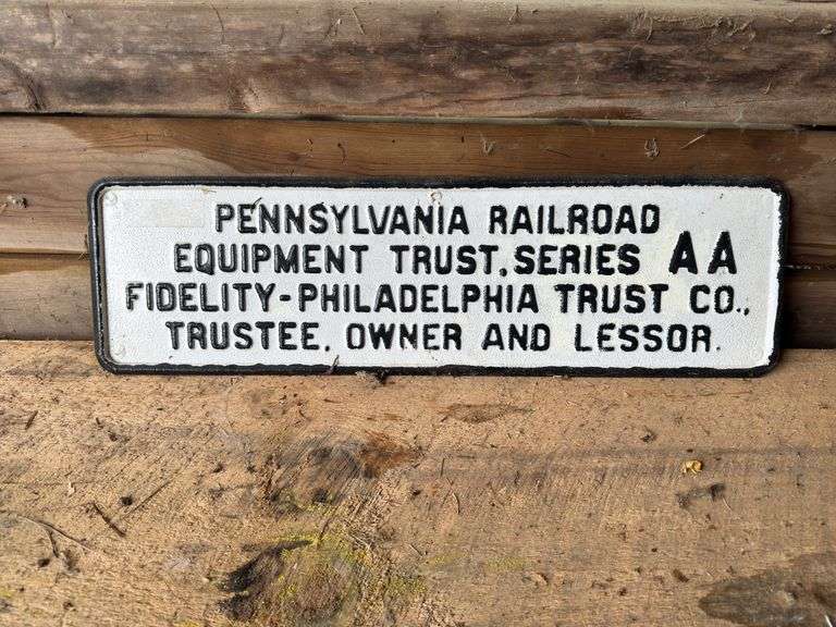Pennsylvania Railroad Sign image