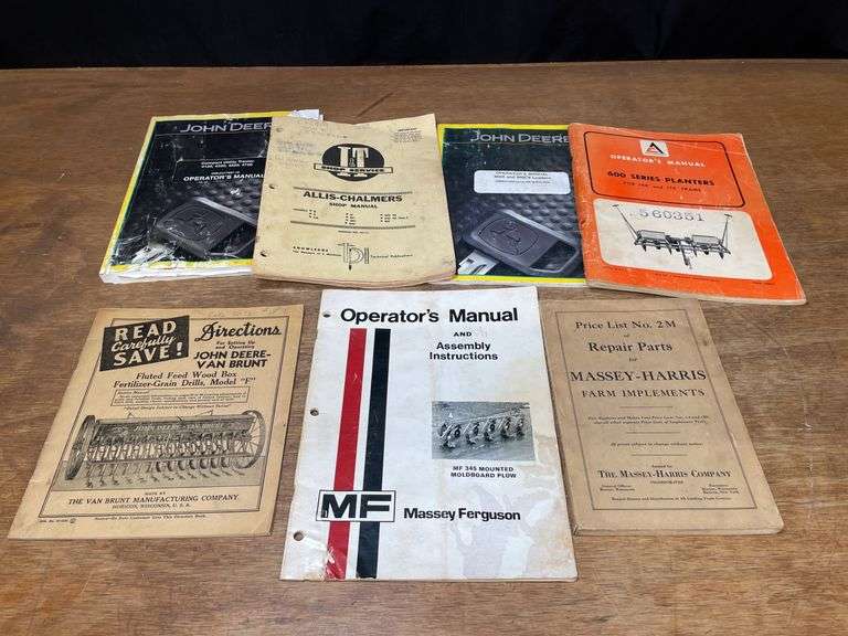(7) John Deere, AC, Massey Manuals image