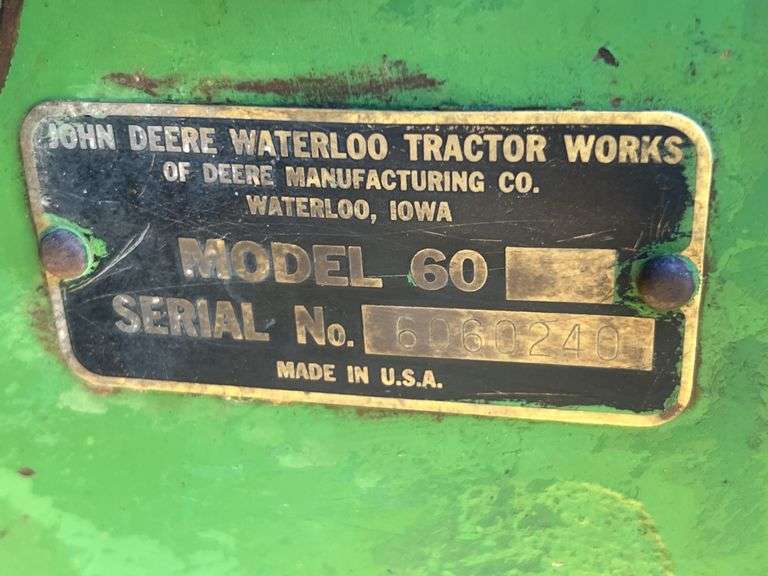1956 John Deere 60