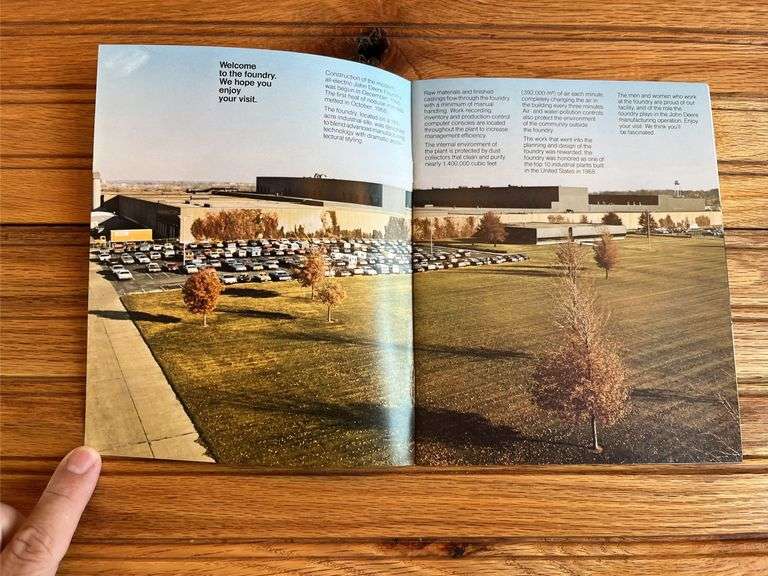 (2) John Deere Foundry + Engine Works Factory Booklets