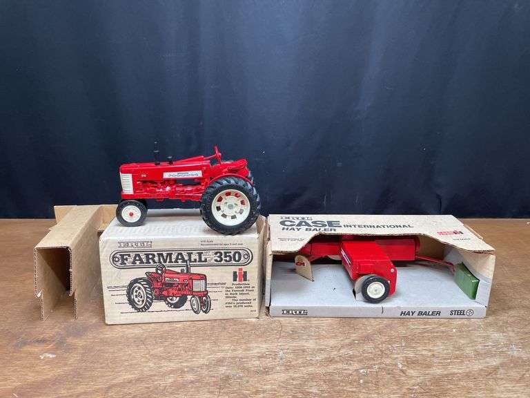 (2) 1/16 Farmall 350 + Case-IH Baler NIB Ertl image