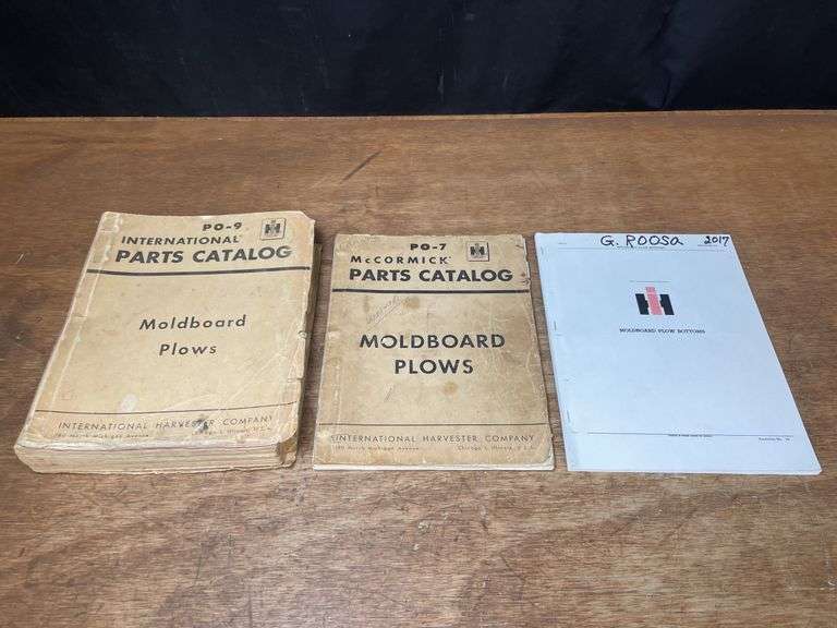 (3) IH Plow Parts Catalogs image