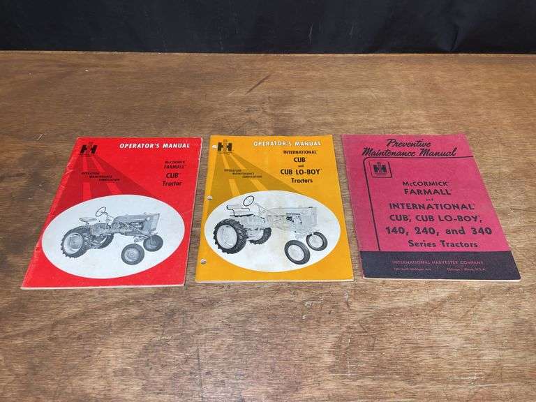 (3) IH Cub Tractor Manuals image