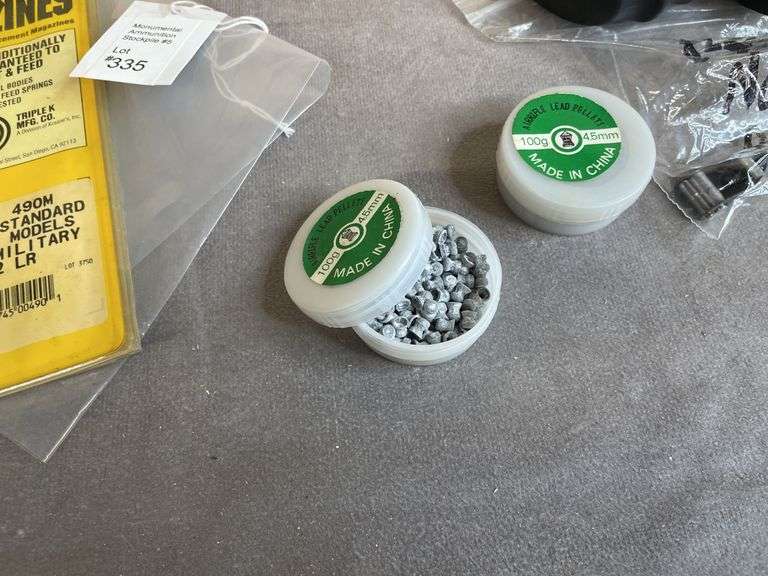 High Standard .22 LR Magazine, Air Pellets, Holster