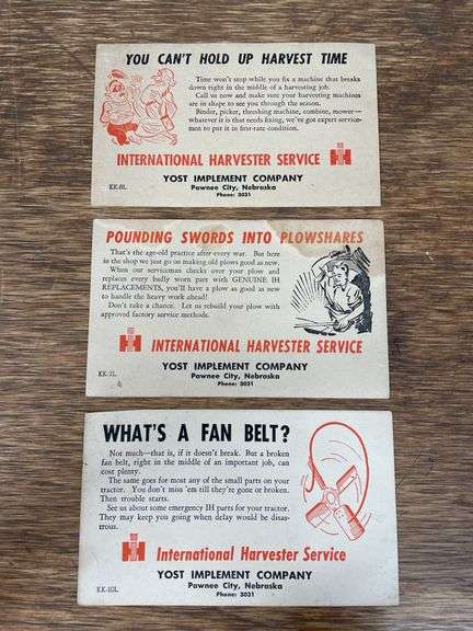 (3) IH Service Postcards image