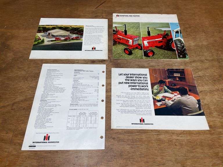 (4) IH 66 Series Tractor Sales Literature