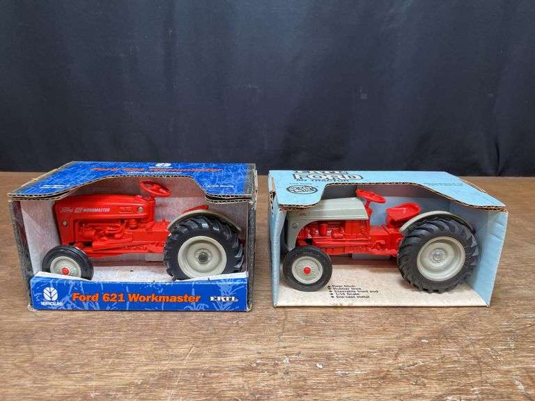 (2) 1/16 Ford 8N + 621 Workmaster NIB Ertl image