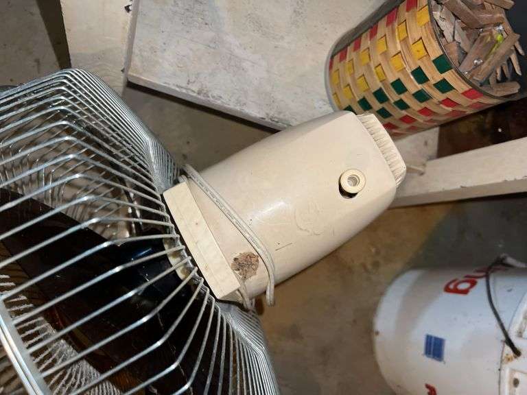 Rug Washer, Table, and Fan