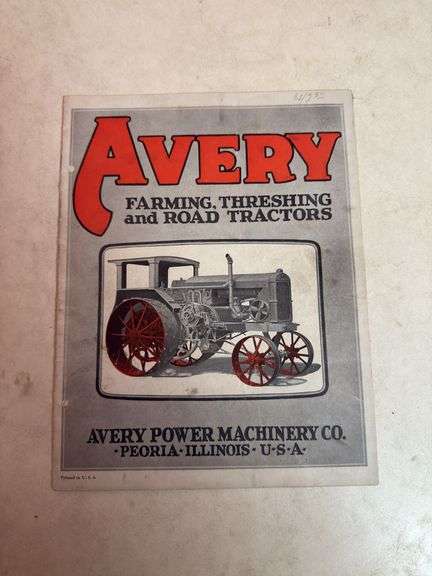 Avery Tractor Catalog image