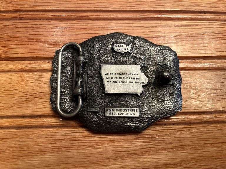 (3) John Deere UAW Belt Buckles