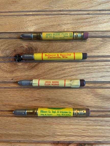 (4) John Deere Bullet Pencils