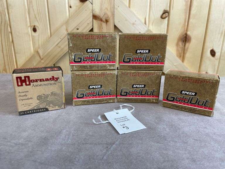 5 Boxes Speer & Hornady 60 Gr. GDHP & HP .32 Auto