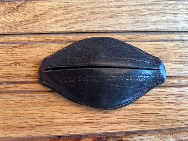 (2) John Deere Leather Coin Purse + Money Clip