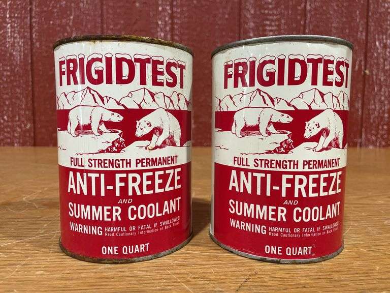 (2) 1 Quart Fridigtest Coolant Can image