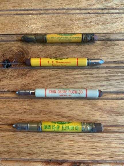 (4) John Deere Bullet Pencils