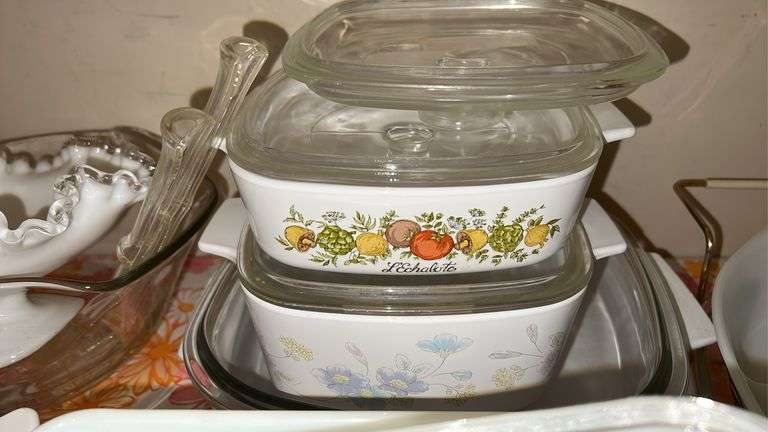 Vintage Corning Ware and Relish Dishes