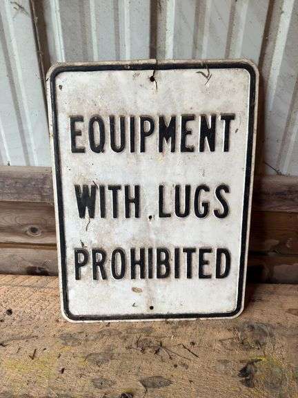 Equipment With Lugs Prohibited image