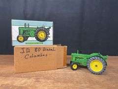 (2) 1/16 John Deere 80 + 2040 w/Loader Ertl