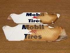 NOS -  Mobil Pegasus Gas Station Tire Display Rack