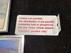 Framed Gas and Oil Literature