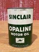 (4) NOS Sinclair Opaline Motor Oil Cans