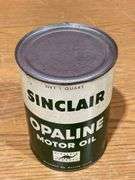 (3) NOS Sinclair Opaline Motor Oil Cans
