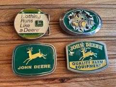 (4) John Deere Belt Buckles