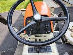 1969 John Deere 110 Patio Orange w/ Mower Deck & Front Blade
