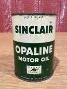 NOS Sinclair Opaline Motor Oil Can