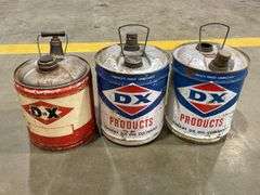 (3) DX Oil Cans