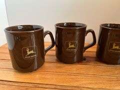 (4) 1990 John Deere Safety First Mugs