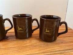 (4) 1990 John Deere Safety First Mugs