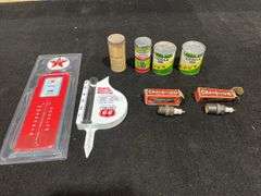 (8) Thermometer, Rain Gauge, Spark Plugs, etc...