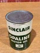 (4) NOS Sinclair Opaline Motor Oil Cans