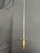 Masonic Knights Templar Past Commander ID'd Ceremonial Sword w/Scabbard