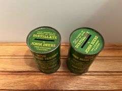 (2) 1937 John Deere Centennial Coin Bank