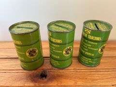 (3) 1937 John Deere Centennial Coin Banks