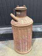 (2) Vintage Gas or Oil Cans and Large Funnel