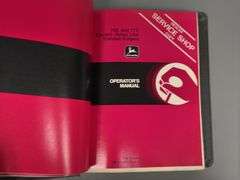 John Deere Operator's Manual Binder