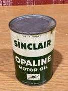 (3) NOS Sinclair Opaline Motor Oil Cans