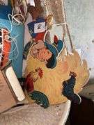 Vintage Wicker Bassinet with Toys