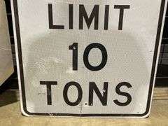 (2) Stop + Weight Limit Signs